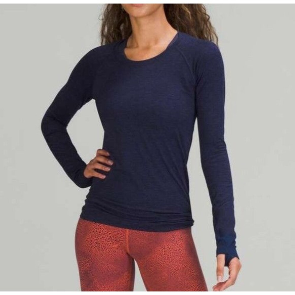 Lululemon Swiftly Tech Long Sleeve Crew Sz 10 Activewear Outdoor Hiking Gym Run